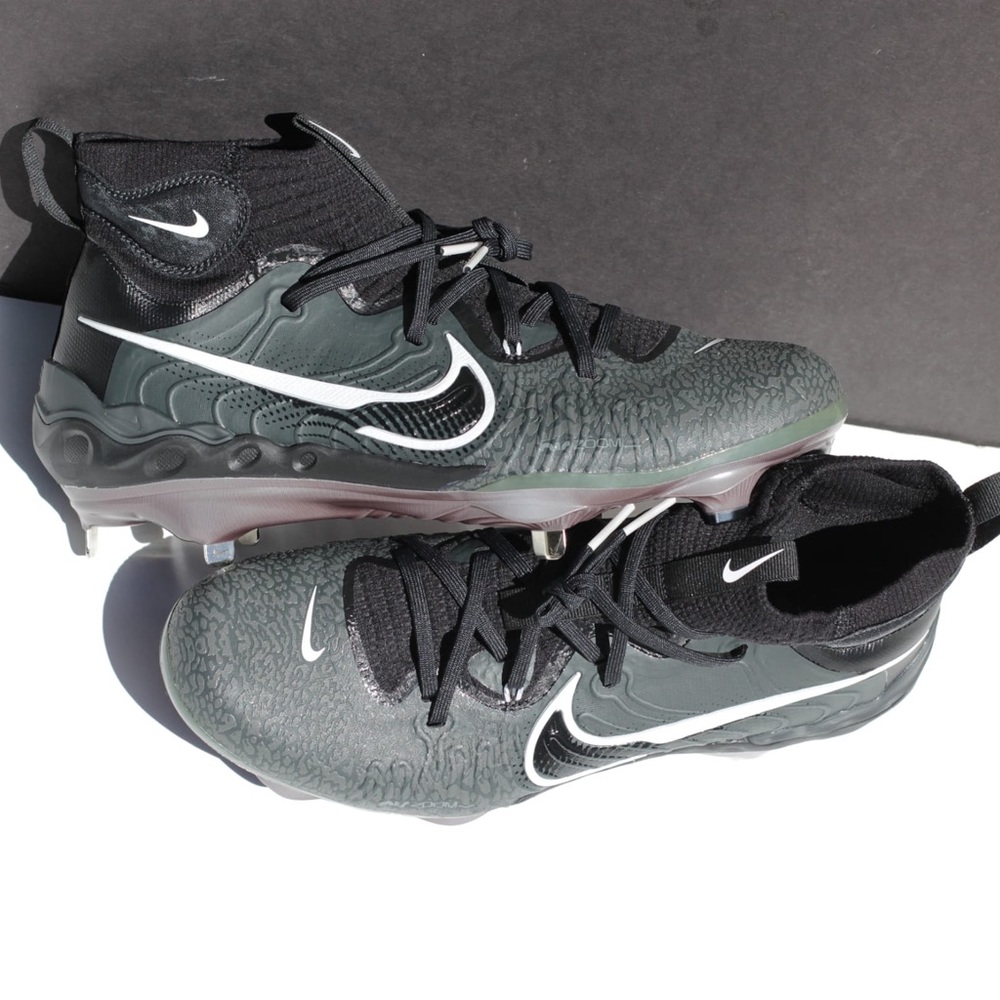 Nike Alpha Huarache NXT Black Metal Baseball Cleats Men’s Size 12